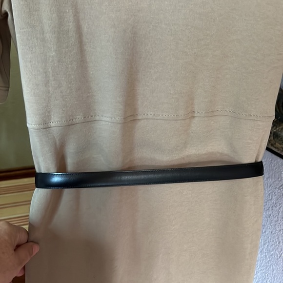 EUC Anne Klein for Calderon Narrow Navy Leather Belt Sz L - Picture 4 of 10